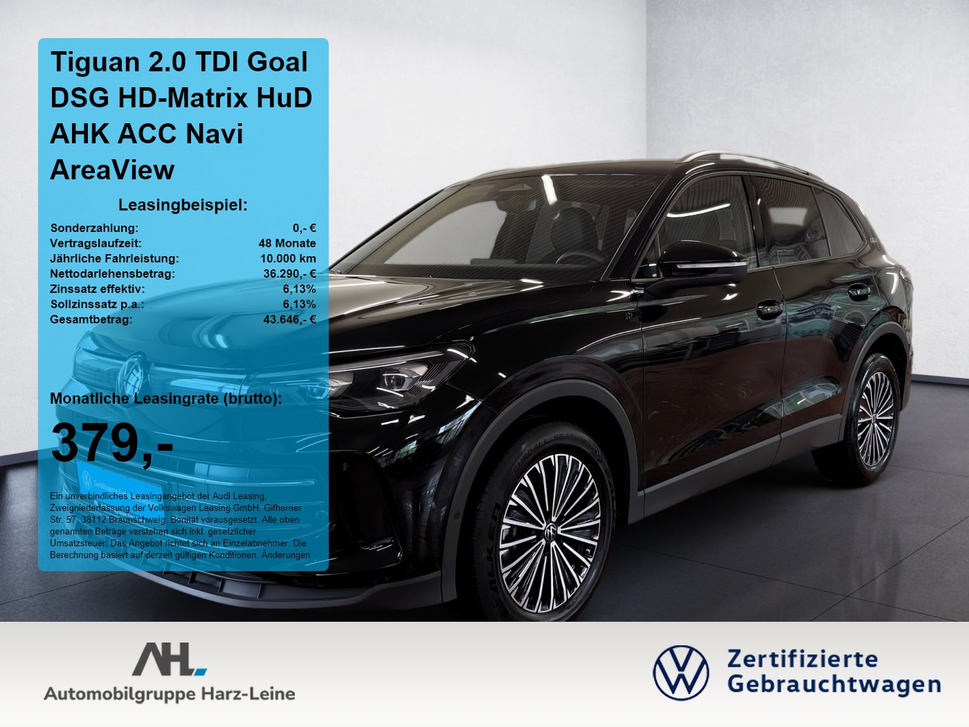 Tiguan 2.0 TDI Goal DSG HD-Matrix HuD AHK ACC Navi Area...