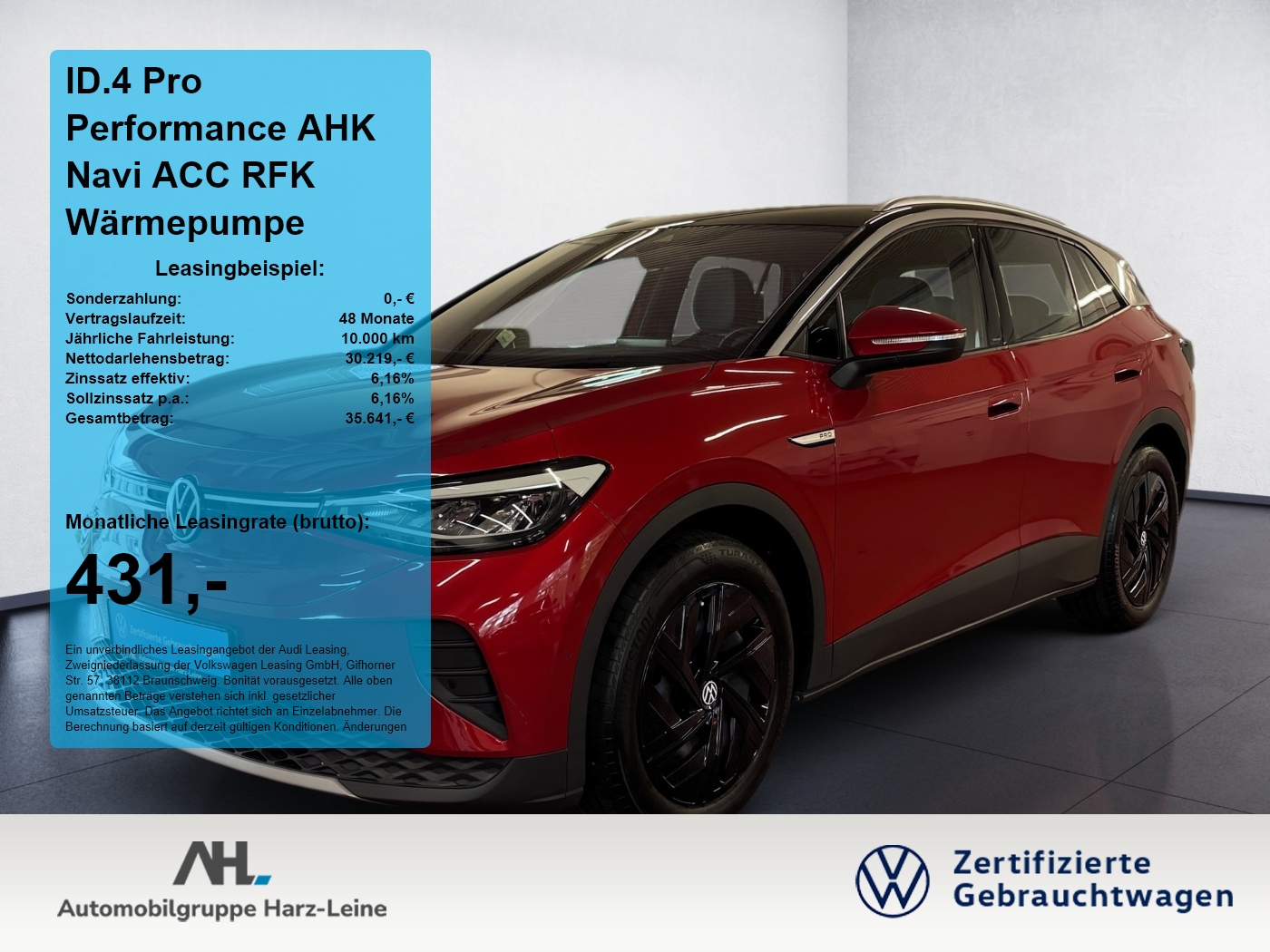 ID.4 Pro Performance AHK Navi ACC RFK W&auml;rmepumpe