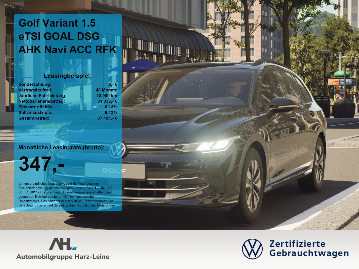 Golf Variant 1.5 eTSI GOAL DSG AHK Navi ACC RFK